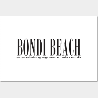 Bondi Beach address Posters and Art